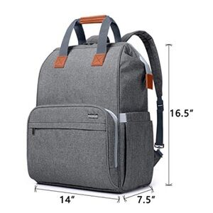 LUXJA Breast Pump Backpack w Breastmilk Cooler Foil Pocket, Fits Most Pumps. NEW